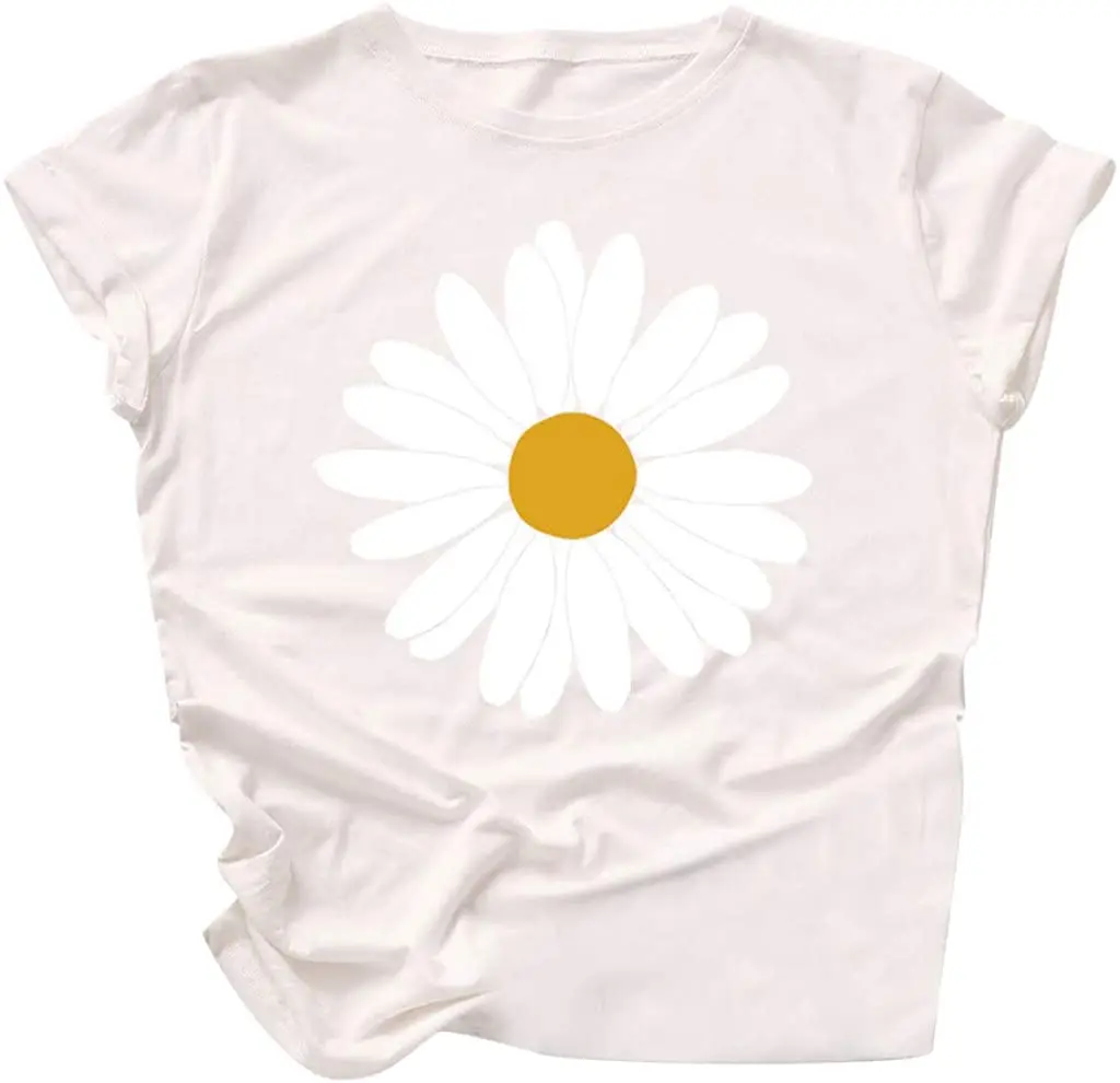 Cute Daisies Printed T-Shirt for Women Summer Casual Short Sleeve O-Neck Plus Size Funny Graphic Tops
Cute Daisies Printed T-Shirt for Women Summer Casual Short Sleeve O-Neck Plus Size Funny Graphic Tops