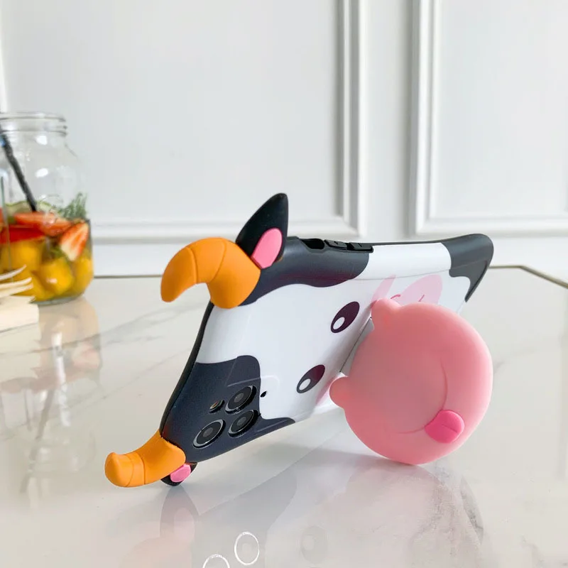3D Cute Cartoon Milk Cow Full Wrap Phone Case Soft Protective Cover for iPhone 12 Mini Pro Max 5.4 / 6.1 / 6.7inch 
3D Cute Cartoon Milk Cow Full Wrap Phone Case Soft Protective Cover for iPhone 12 Mini Pro Max 5.4 / 6.1 / 6.7inch
