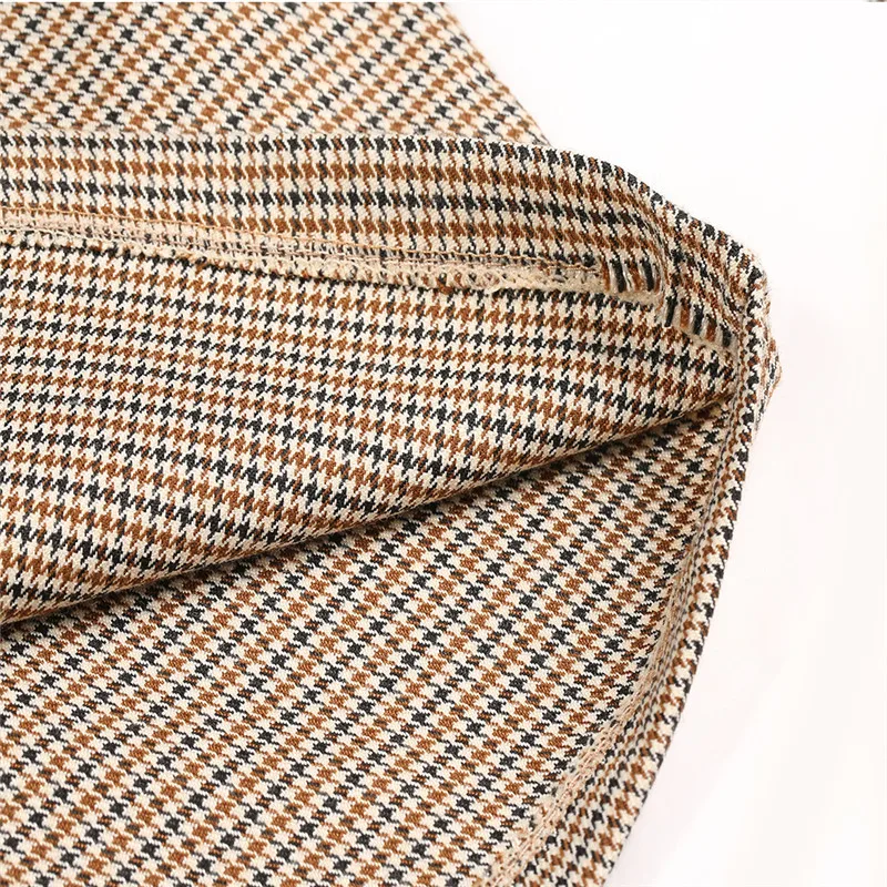 Womens Plaid Woolen Skirt Spring Autumn Women Houndstooth Mini Skirts Ladies High Waist Slim Back Zipper Pencil Skirt
Womens Plaid Woolen Skirt Spring Autumn Women Houndstooth Mini Skirts Ladies High Waist Slim Back Zipper Pencil Skirt