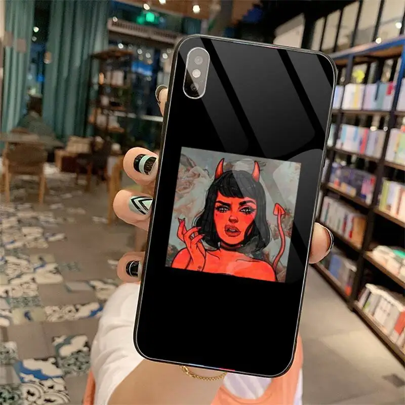 Aesthetic Devil Woman Bad girl smoke eyes Phone Cases Tempered glass For iphone 5C 6 6S 7 8 plus X XS XR 11 PRO MAX
Aesthetic Devil Woman Bad girl smoke eyes Phone Cases Tempered glass For iphone 5C 6 6S 7 8 plus X XS XR 11 PRO MAX