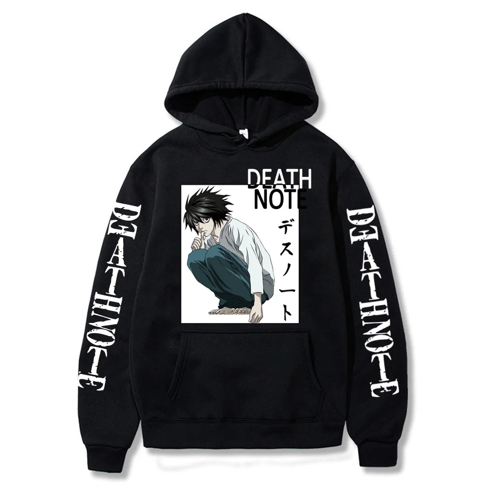 Man Clothes Homme 2021 Hot Sale Death Note Hoodie Anime Pullovers Tops Long Sleeves Sweatshirts for Men Autumn
Man Clothes Homme 2021 Hot Sale Death Note Hoodie Anime Pullovers Tops Long Sleeves Sweatshirts for Men Autumn