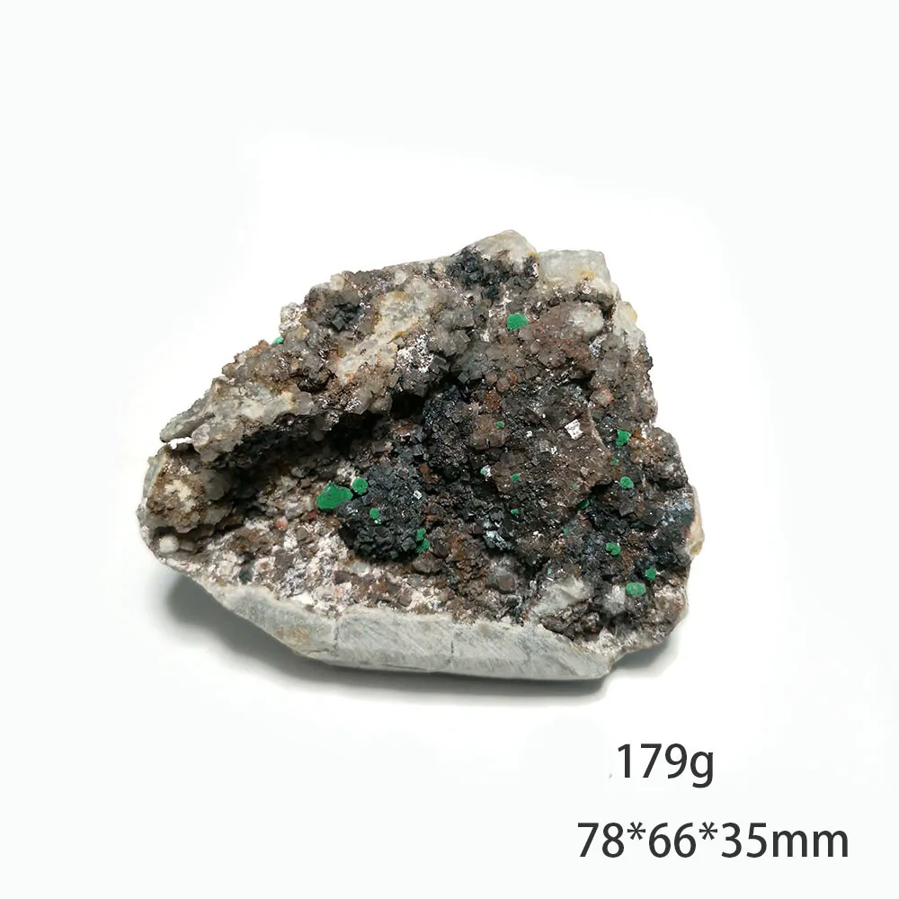 179g B4-3 Natural Stone Malachite Fluorite Mineral Crystal Specimen Home Decoration from Qinglong Guizhou Province China
179g B4-3 Natural Stone Malachite Fluorite Mineral Crystal Specimen Home Decoration from Qinglong Guizhou Province China