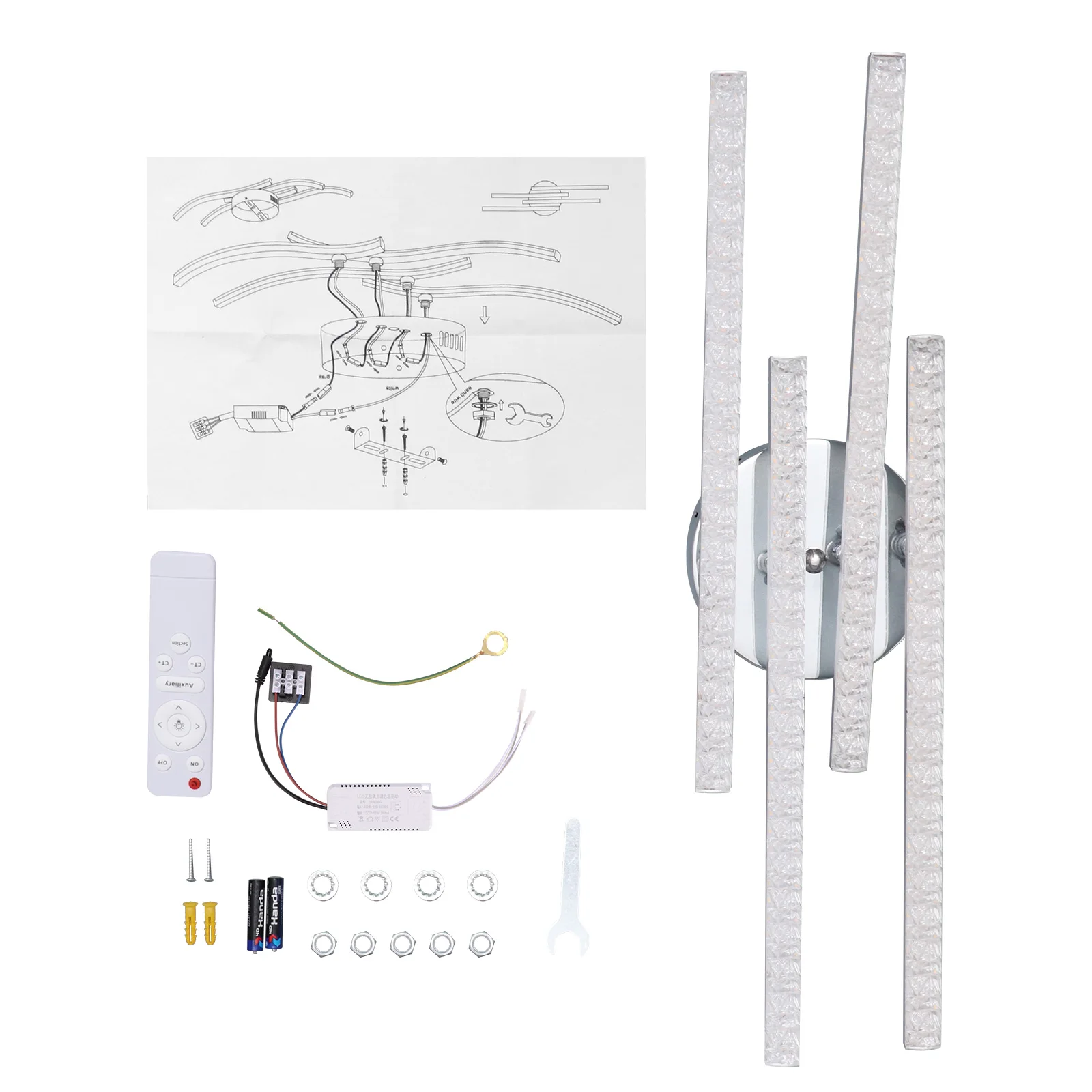 Parallel Ceiling Lamp Stylish Straight Ceiling Light Stepless Dimming LED Pendant Light With 3 Lighting Colors Remote Control
Parallel Ceiling Lamp Stylish Straight Ceiling Light Stepless Dimming LED Pendant Light With 3 Lighting Colors Remote Control