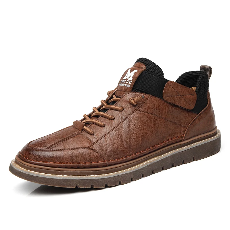 Fashion Sneakers Footwear Brand Leather Men Casual Shoes Autumn Soft Rubber Male Flats Shoe Black Mens Shoes Man * 
Fashion Sneakers Footwear Brand Leather Men Casual Shoes Autumn Soft Rubber Male Flats Shoe Black Mens Shoes Man *