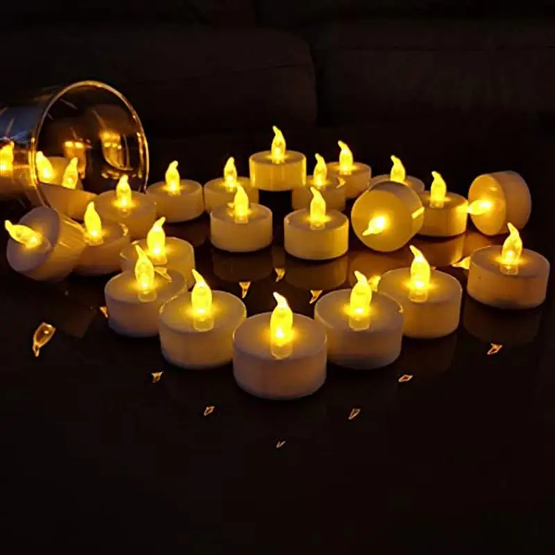 Flameless LED Tea Light Candles, 24 Battery-Powered Unscented LED Tealight Candles Fake Candles Tealights
Flameless LED Tea Light Candles, 24 Battery-Powered Unscented LED Tealight Candles Fake Candles Tealights
