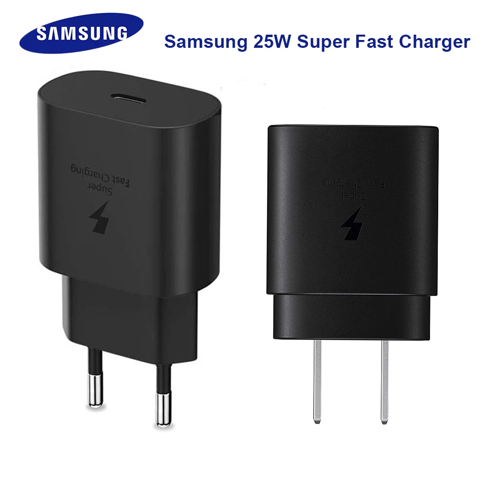 Оригинальное Супербыстрое зарядное устройство Samsung Note10, 25 Вт, адаптер питания европейского и американского стандарта, кабель с двумя разъем...
Оригинальное Супербыстрое зарядное устройство Samsung Note10, 25 Вт, адаптер питания европейского и американского стандарта, кабель с двумя разъем...