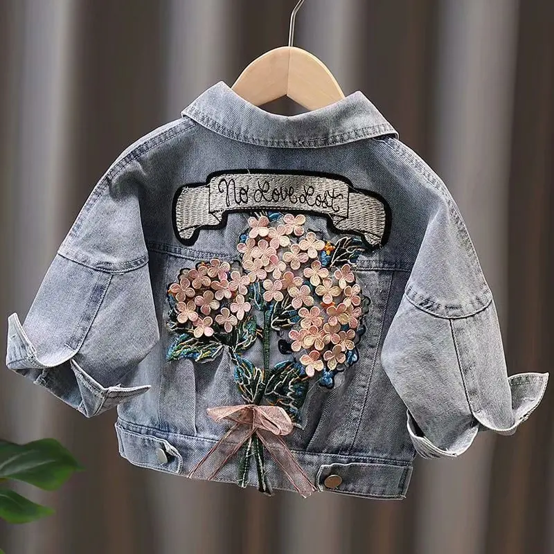Kids Denim Jackets for Girls Baby Flower Embroidery Coats Child Kids Outwear Ripped Jeans Jackets Jean Tops Children Clothing
Kids Denim Jackets for Girls Baby Flower Embroidery Coats Child Kids Outwear Ripped Jeans Jackets Jean Tops Children Clothing