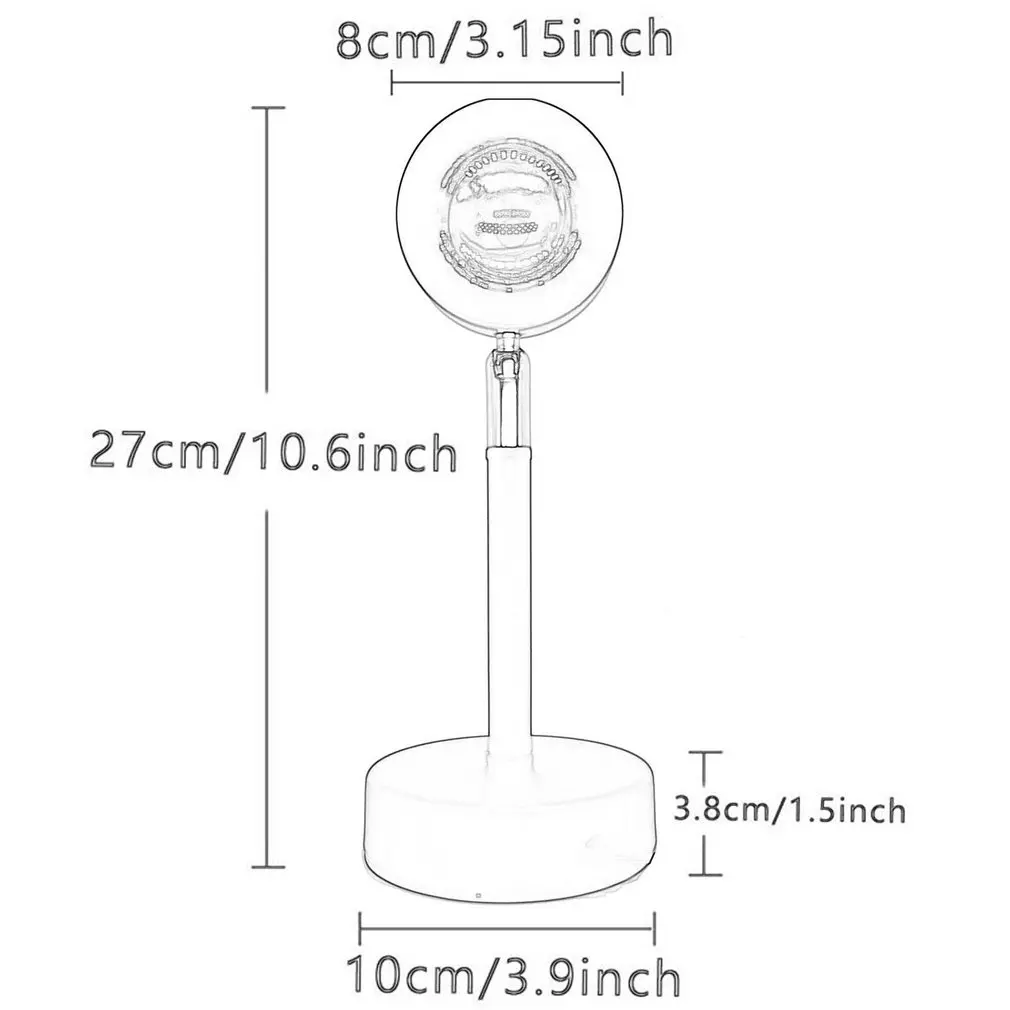 Sunset Lamp Projector Rainbow Atmosphere Led Night Light for Home Bedroom USB Lamp Live Room Art Photography Photo Background 
Sunset Lamp Projector Rainbow Atmosphere Led Night Light for Home Bedroom USB Lamp Live Room Art Photography Photo Background