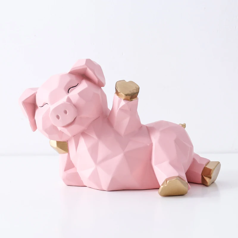 WSHYUFEI Nordic Resin tissue box Geometry Lucky pig Storage Box Ornaments Craft Home Decoration Office Desktop Figurines
WSHYUFEI Nordic Resin tissue box Geometry Lucky pig Storage Box Ornaments Craft Home Decoration Office Desktop Figurines