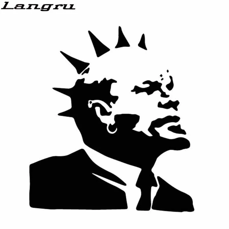 Langru 14 см * 15 8 персонализированные панк рок Vladimir Ilyich Ulyanov голова портрет виниловая