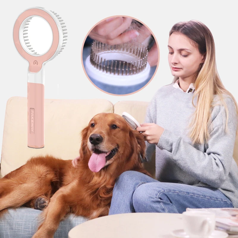 Promote Circulation Dog Self Cleaning Slicker Brush Removes Loose Hair Dogs Grooming Comb Cat Brush with Massage Particles 2021 
Promote Circulation Dog Self Cleaning Slicker Brush Removes Loose Hair Dogs Grooming Comb Cat Brush with Massage Particles 2021