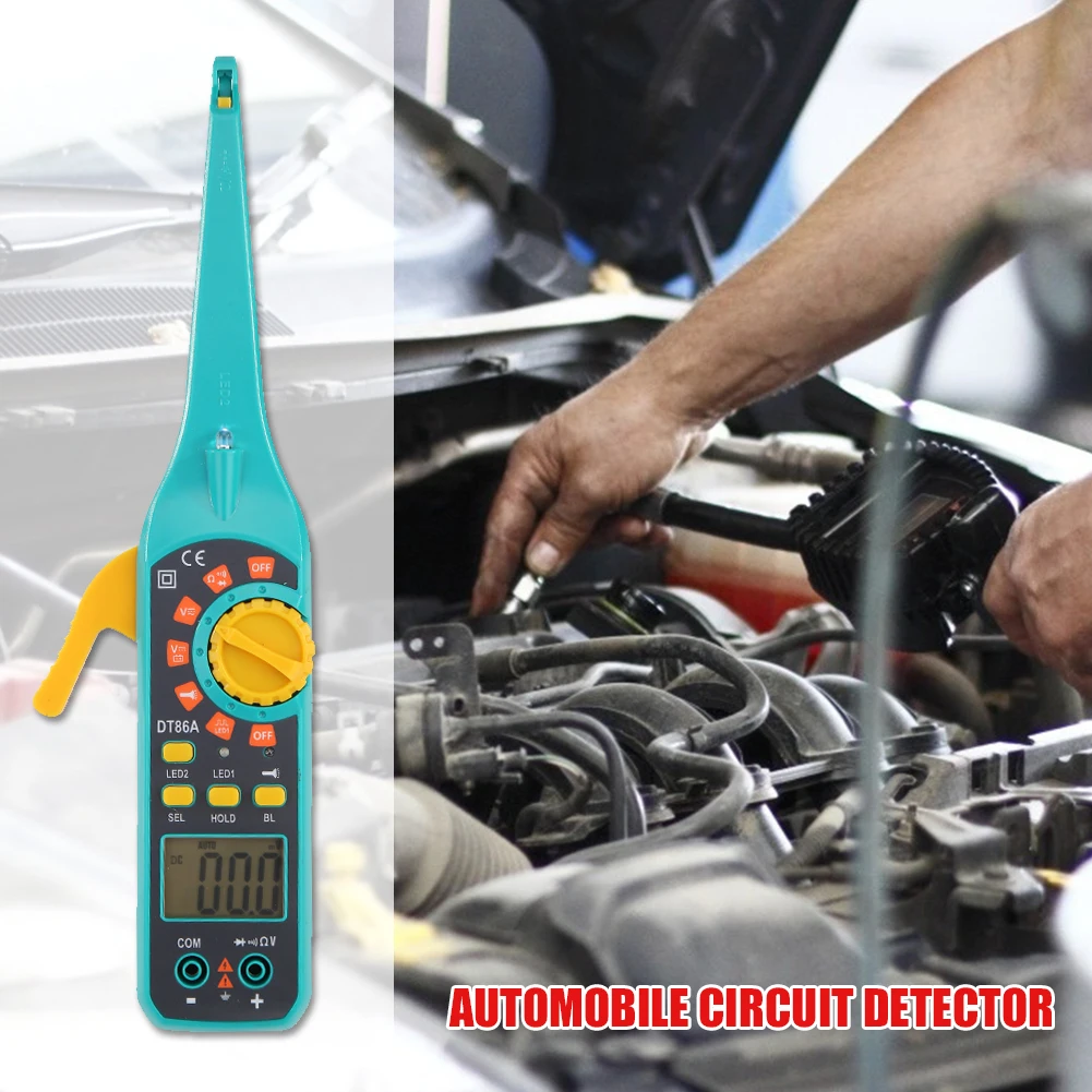 DT86A Car Circuit Tester Detecting Power Probe Repair Automotive Strong Toughness Electric Portable Diagnostic Tool
DT86A Car Circuit Tester Detecting Power Probe Repair Automotive Strong Toughness Electric Portable Diagnostic Tool