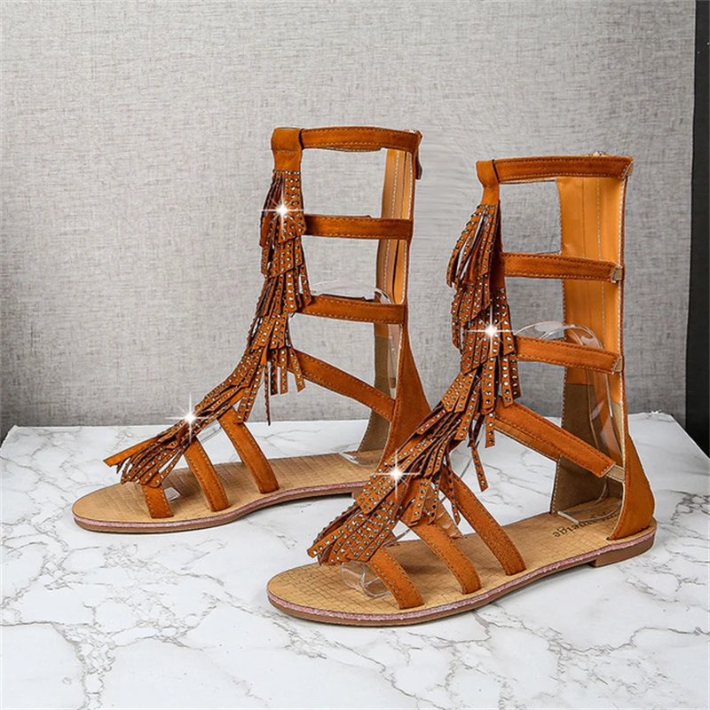 Women's shoes sandals 2021 summer new fringed sandals cross straps back bag root fashionable high cut hollow Roman sandals
Women's shoes sandals 2021 summer new fringed sandals cross straps back bag root fashionable high cut hollow Roman sandals