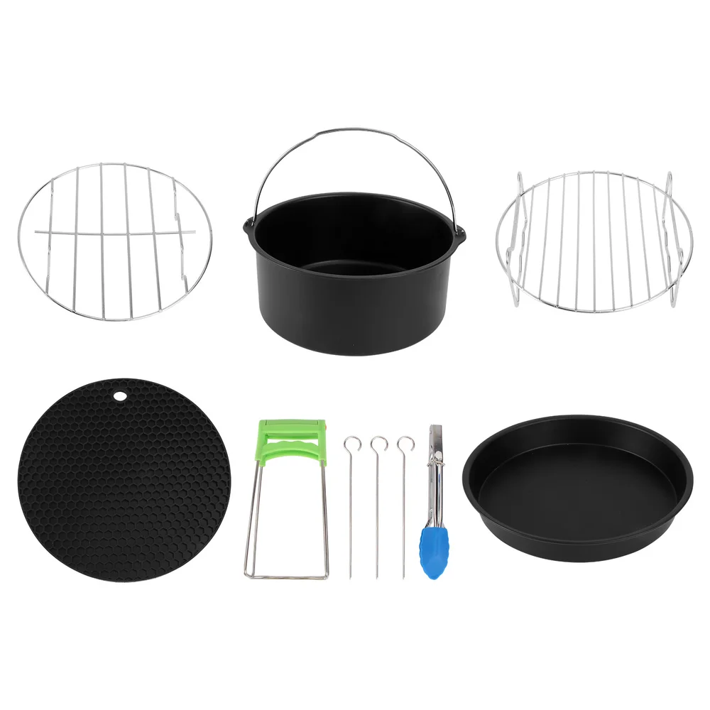 7Pcs Air Fryer Accessories Deep Frying Pot Kit Assorted Frying Grilling Tools Household Kitchen Supplies
7Pcs Air Fryer Accessories Deep Frying Pot Kit Assorted Frying Grilling Tools Household Kitchen Supplies