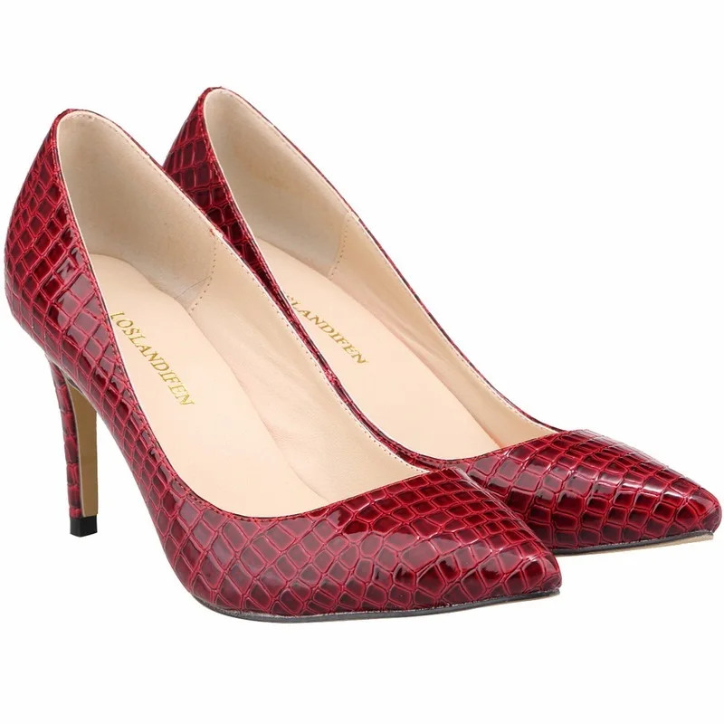 2020 Women's Thin High heels Sexy Bride Wedding Party Pumps Pointed Toe Patent Leather 8CM Slip On women shoes size 35-42
2020 Women's Thin High heels Sexy Bride Wedding Party Pumps Pointed Toe Patent Leather 8CM Slip On women shoes size 35-42