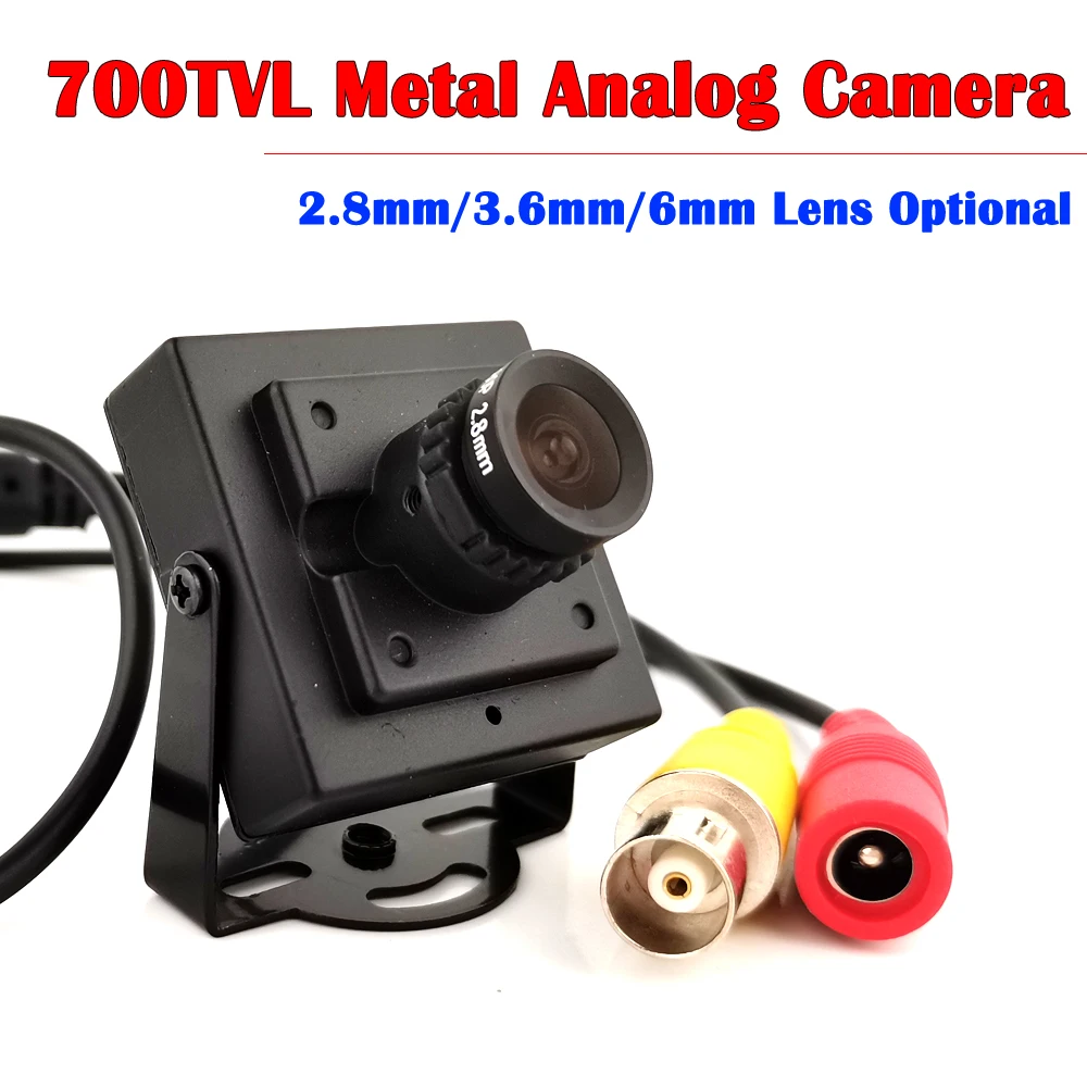 700TVL CMOS Color Analog CVBS Camera Super Small metal 2.8/3.6/6.6mm lens CCTV Video Security Camera With cable
700TVL CMOS Color Analog CVBS Camera Super Small metal 2.8/3.6/6.6mm lens CCTV Video Security Camera With cable