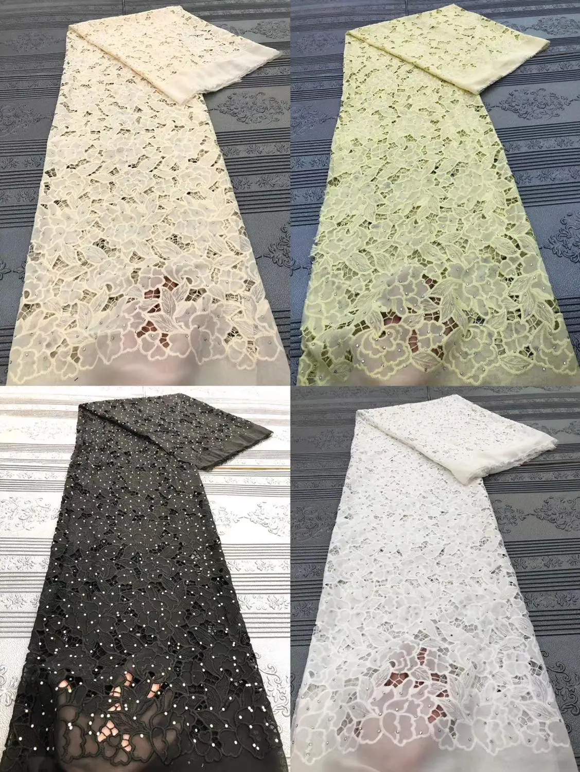 Madison Champagne Color African Lace Fabric For Wedding Dress High Quality French Lace Fabric With Stones Fashion Nigerian Lace
Madison Champagne Color African Lace Fabric For Wedding Dress High Quality French Lace Fabric With Stones Fashion Nigerian Lace