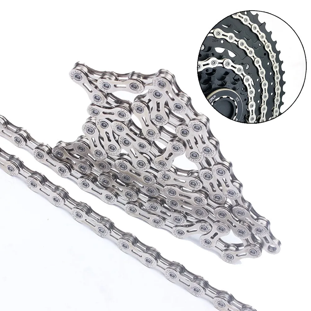 1pcs 8/9/10/11 Speed Bicycle Chain Agile Control Semi-hollow 116L Mountain Road Bike Chains For SHIMAN O/SRA M/Campagnolo System
1pcs 8/9/10/11 Speed Bicycle Chain Agile Control Semi-hollow 116L Mountain Road Bike Chains For SHIMAN O/SRA M/Campagnolo System