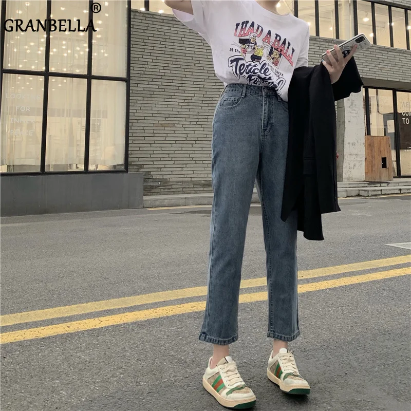 High-Waist Ankle-Length Straight-Leg Jeans for Women 2020 Vintage Retro Women's Jeans Pants Loose Casual Women Denim Pants
High-Waist Ankle-Length Straight-Leg Jeans for Women 2020 Vintage Retro Women's Jeans Pants Loose Casual Women Denim Pants