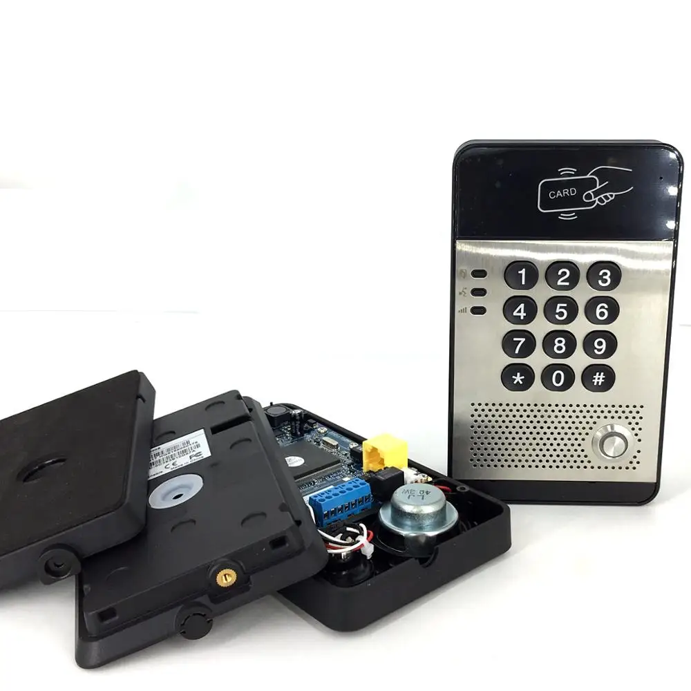 Водонепроницаемый удаленный SIP дверной звонок с внутренней связью телефон