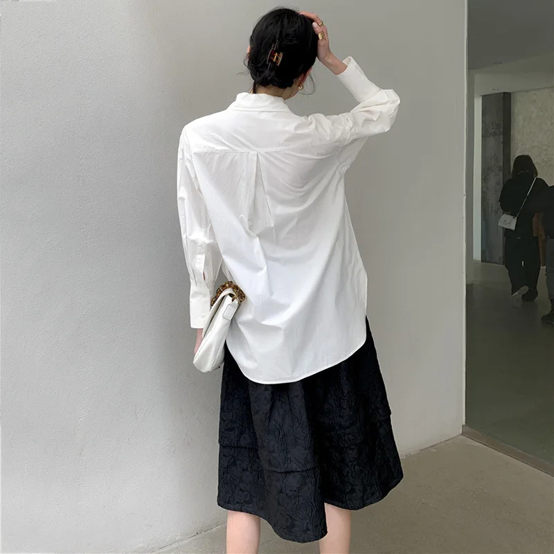 LANMREM Women White Big Size Three-dimensional Bow Blouse New Lapel Long Sleeve Loose Shirt Fashion Spring Summer 2021 2E1622
LANMREM Women White Big Size Three-dimensional Bow Blouse New Lapel Long Sleeve Loose Shirt Fashion Spring Summer 2021 2E1622