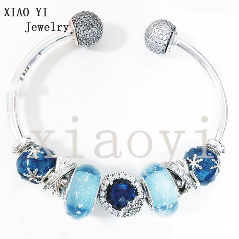 XIAOYI 2020 new 100% s925 Blue snowflake zircon charm gentle high quality Bracelet Trinket wedding party birthday female
XIAOYI 2020 new 100% s925 Blue snowflake zircon charm gentle high quality Bracelet Trinket wedding party birthday female