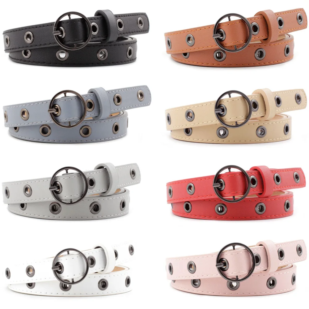 Women's Skinny Belt Round Buckle Thin Belts Hollow Wild Ladies Jeans Dress Decor BLTYN0372
Women's Skinny Belt Round Buckle Thin Belts Hollow Wild Ladies Jeans Dress Decor BLTYN0372
