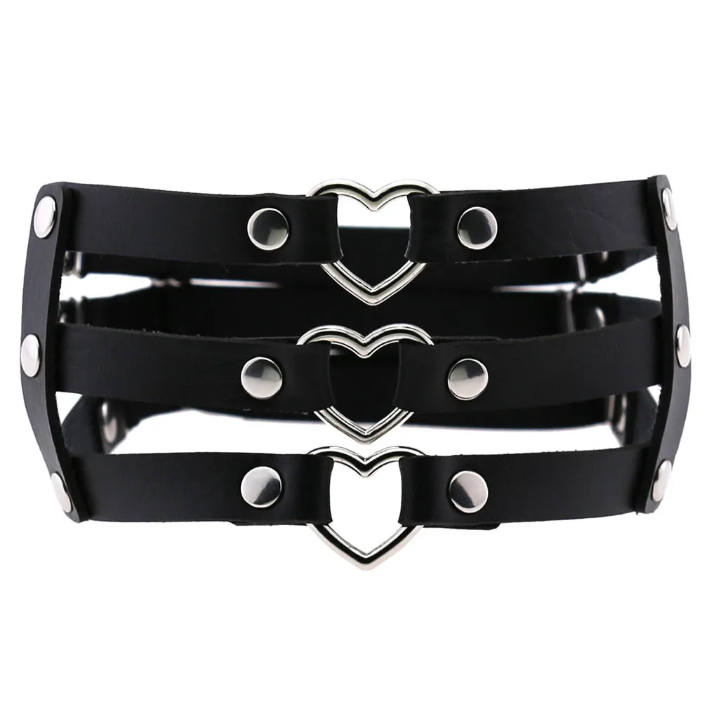 Sexy Elastic Heart-shaped Leg Ring Garter Belt Women Punk Thigh Ring Leather Harness Strap Belts Bondage Suspenders Straps
Sexy Elastic Heart-shaped Leg Ring Garter Belt Women Punk Thigh Ring Leather Harness Strap Belts Bondage Suspenders Straps