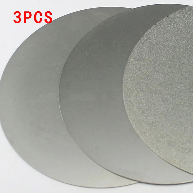 3pcs 6'' Grit 240/600/3000 Diamond Coated Wheel Lapping Disc Flat Lap Wheel PACK Polishing Crystal Agate Jewel Jade
3pcs 6'' Grit 240/600/3000 Diamond Coated Wheel Lapping Disc Flat Lap Wheel PACK Polishing Crystal Agate Jewel Jade