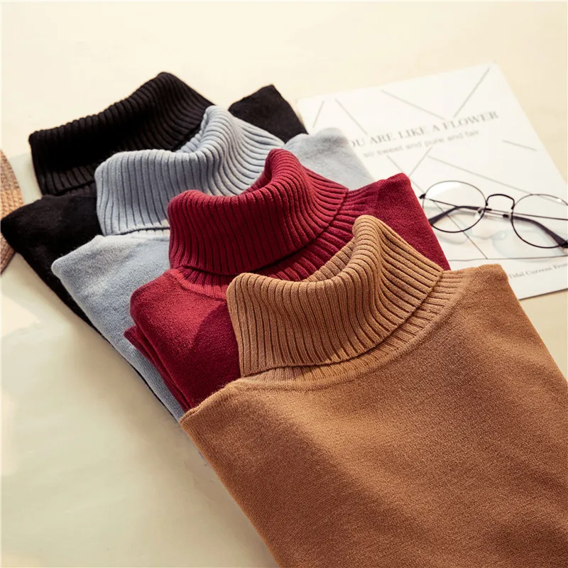 Fdfklak Knitted Sweater Woman New 2020 Black/White Turtleneck Pull Femme Spring Autumn Long Sleeve Pullover Women Sweaters
Fdfklak Knitted Sweater Woman New 2020 Black/White Turtleneck Pull Femme Spring Autumn Long Sleeve Pullover Women Sweaters