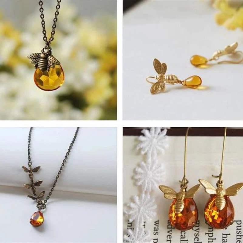 Fashion Little Bee Pendant Necklace Creative Drop-shaped Crystal Necklace Party Anniversary Women Jewelry
Fashion Little Bee Pendant Necklace Creative Drop-shaped Crystal Necklace Party Anniversary Women Jewelry