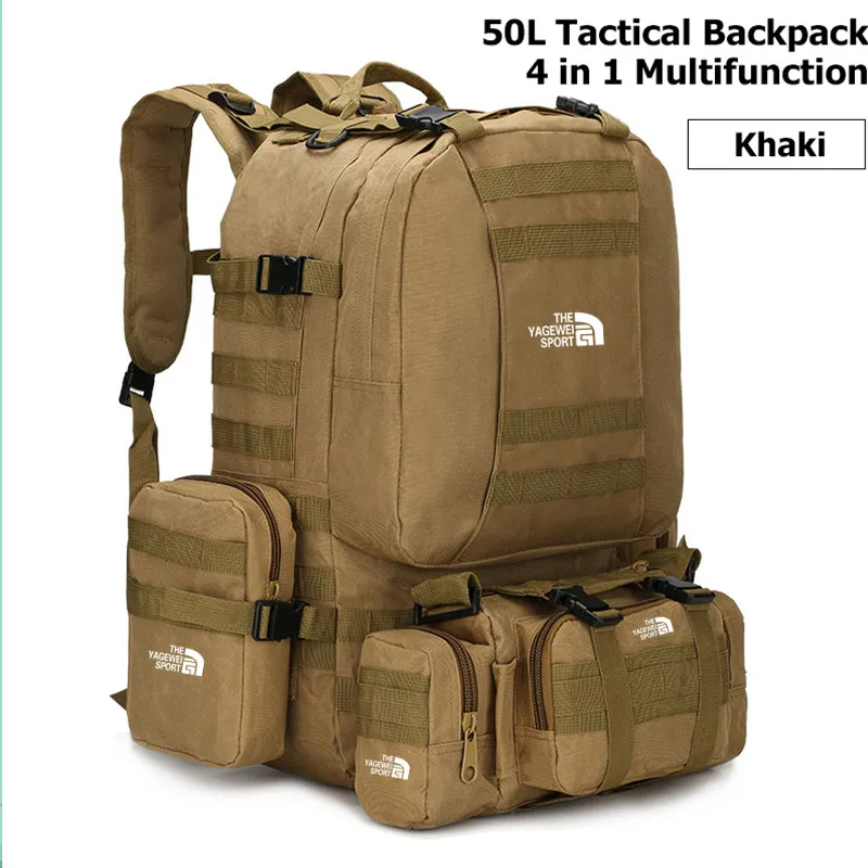 Brand Military Combined Backpack 50L Large Capacity Multifunction Rifle Rucksacks Men Travel Trekking Tactical Assault Knapsack
Brand Military Combined Backpack 50L Large Capacity Multifunction Rifle Rucksacks Men Travel Trekking Tactical Assault Knapsack