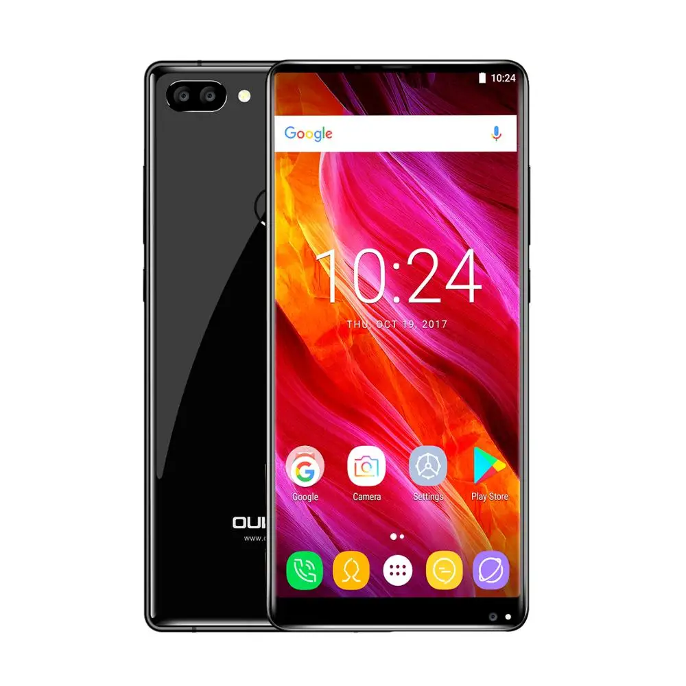 Oukitel Mix 2 5.99"FHD 18:9 Full Display Android 7.0 6GB RAM 64GB ROM Octa Core 21MP+13MP 9V/2A Quick Charger 4080mAh Smartphone |