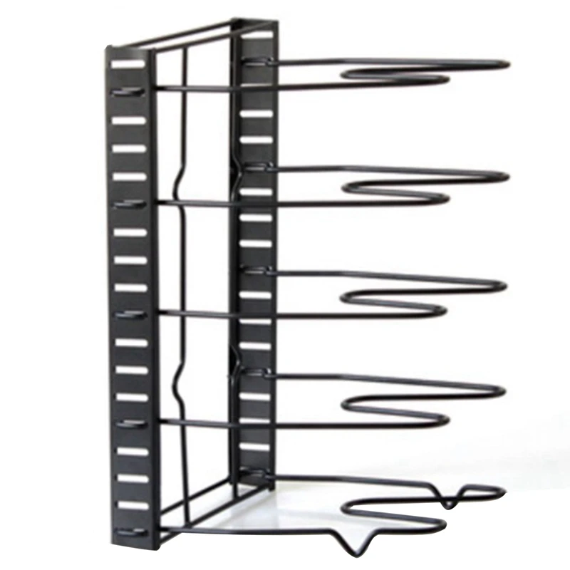 Pan Organizer Rack for Cabinet, 5-Layer Adjustable Pot and Pan Storage Rack, Pot Organizer Rack in the Kitchen Cabinet
Pan Organizer Rack for Cabinet, 5-Layer Adjustable Pot and Pan Storage Rack, Pot Organizer Rack in the Kitchen Cabinet