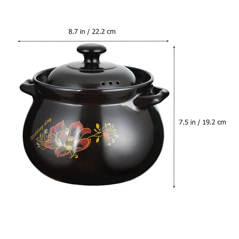 1pc Kitchen Ceramic Soup Cooking Casserole Health Pot Stove Healthy Stew Pot Cookware Supply Saucepan 4L Casserole With Lid 
1pc Kitchen Ceramic Soup Cooking Casserole Health Pot Stove Healthy Stew Pot Cookware Supply Saucepan 4L Casserole With Lid