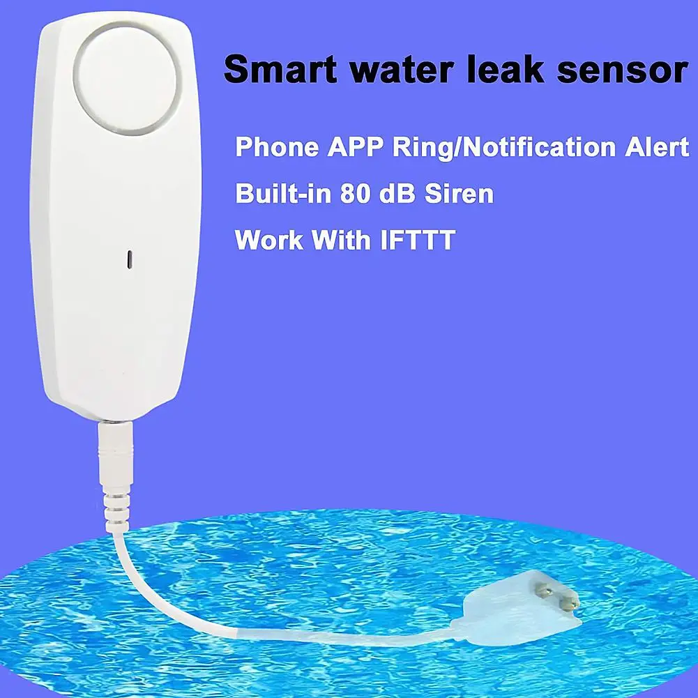 Durable Alarm Portable Delicate Design Tuya Smart WiFi Water Flood Alarm Water Overflow Detector Alarm APP Remote Monit
Durable Alarm Portable Delicate Design Tuya Smart WiFi Water Flood Alarm Water Overflow Detector Alarm APP Remote Monit