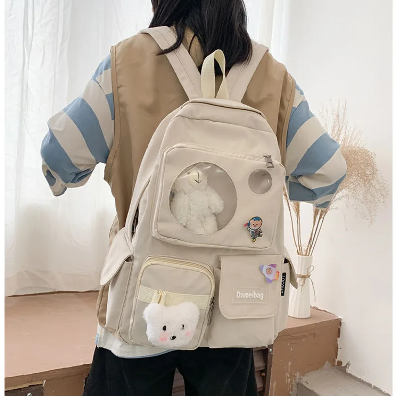 Girls Backpack Women Large Capacity Ins Simplen Cute School Bags For Teens Female Korean Harajuku School Student Bookbag Ladies
Girls Backpack Women Large Capacity Ins Simplen Cute School Bags For Teens Female Korean Harajuku School Student Bookbag Ladies
