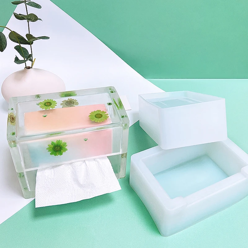 Tissue Box Resin Mold Resin Storage Box Resin Casting Mold with Fixed Bracket for DIYCraft Storage Trinket Gift Box Casting Mold
Tissue Box Resin Mold Resin Storage Box Resin Casting Mold with Fixed Bracket for DIYCraft Storage Trinket Gift Box Casting Mold