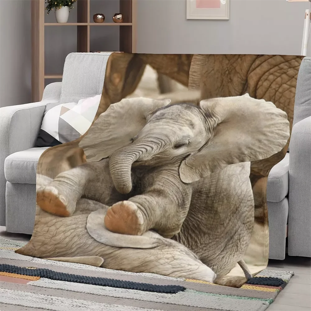 Brown Flannel Blanket for Beds Winter King Size Vivid Elephant Pattern Cute Sheet Bedspread Spring Warm Cover Blankets for Sofa
Brown Flannel Blanket for Beds Winter King Size Vivid Elephant Pattern Cute Sheet Bedspread Spring Warm Cover Blankets for Sofa
