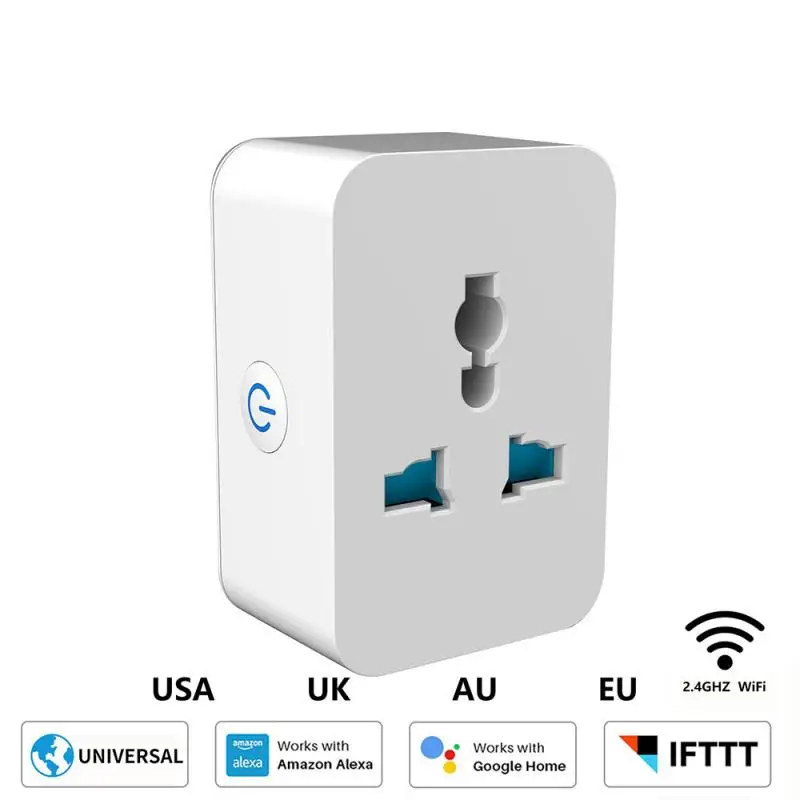 Smart WiFi Plug Bluetooth Universal Outlet Sockets Switch 10/15A Multi-function Conversion Socket Voice Control For Alexa Google
Smart WiFi Plug Bluetooth Universal Outlet Sockets Switch 10/15A Multi-function Conversion Socket Voice Control For Alexa Google