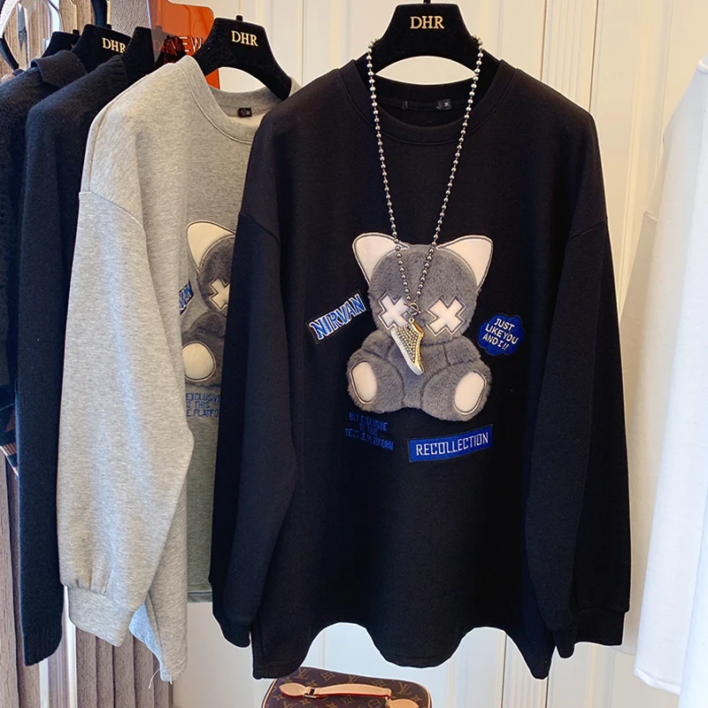 Модный брендовый маленький тонкий свитер с длинными рукавами для женщин в Корейском стиле, свободный винтажный Топ в стиле бойфренда с медв...
Модный брендовый маленький тонкий свитер с длинными рукавами для женщин в Корейском стиле, свободный винтажный Топ в стиле бойфренда с медв...