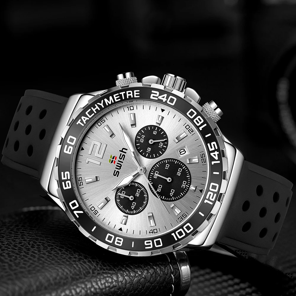 SWISH New Men Watch Top Brand Luxury Fashion Military Quartz Watches Wristwatch Casual Sport Waterproof Clock Relogio Masculino
SWISH New Men Watch Top Brand Luxury Fashion Military Quartz Watches Wristwatch Casual Sport Waterproof Clock Relogio Masculino
