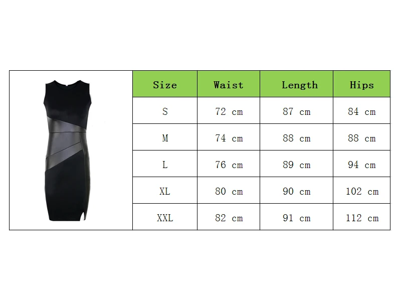 Ladies Women's DreLadies Zipper Black Leather Dress Party Slim Pencil patchwork dress XXL Sexy Slim Fashion Mesh Women Clubwear
Ladies Women's DreLadies Zipper Black Leather Dress Party Slim Pencil patchwork dress XXL Sexy Slim Fashion Mesh Women Clubwear