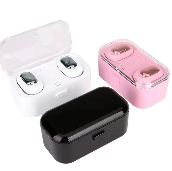 Bluetooth L1 Earphones Wireless Sports Headset 3D Stereo Sound Waterproof Earbuds Built-in Charging Box Mic handfree Earphone |