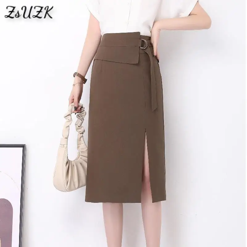 Women Front Split Hip Skirt 2021Spring Autumn High Waist Mid-Length Fashion Skirt Office Lady Skirt Black Khaki
Women Front Split Hip Skirt 2021Spring Autumn High Waist Mid-Length Fashion Skirt Office Lady Skirt Black Khaki