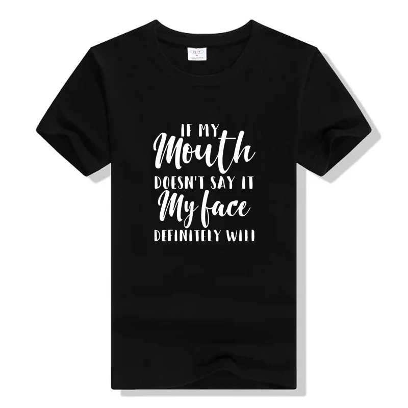 If My Mouth Doesn't Say It My Face Definitely Will T-Shirt With Sayings Funny Quote Sarcastic Graphic Tops Trendy Tee Outfits
If My Mouth Doesn't Say It My Face Definitely Will T-Shirt With Sayings Funny Quote Sarcastic Graphic Tops Trendy Tee Outfits