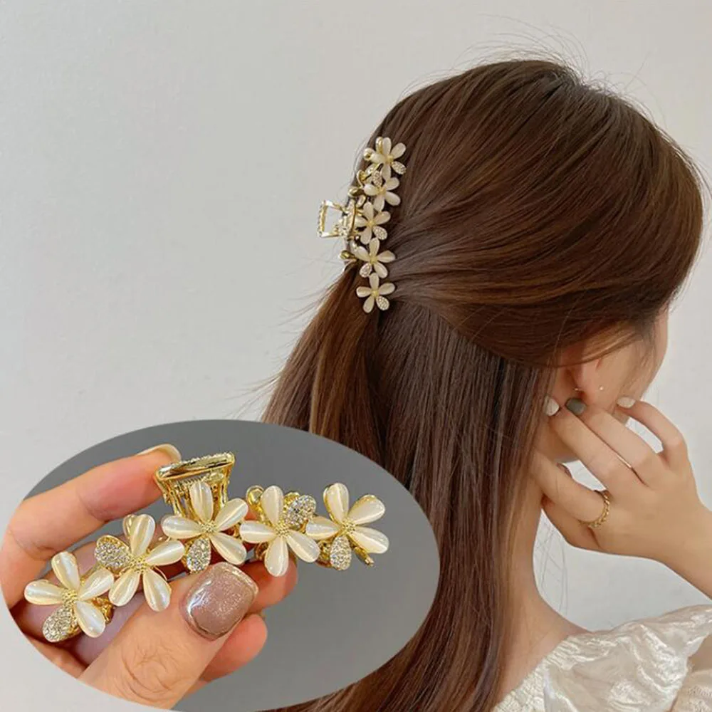 Women Elegant Flower Heart Opal Metal Hair Claw Sweet Back Hair Clip Headband Hairpin Hair Decorate Fashion Hair Accessories
Women Elegant Flower Heart Opal Metal Hair Claw Sweet Back Hair Clip Headband Hairpin Hair Decorate Fashion Hair Accessories