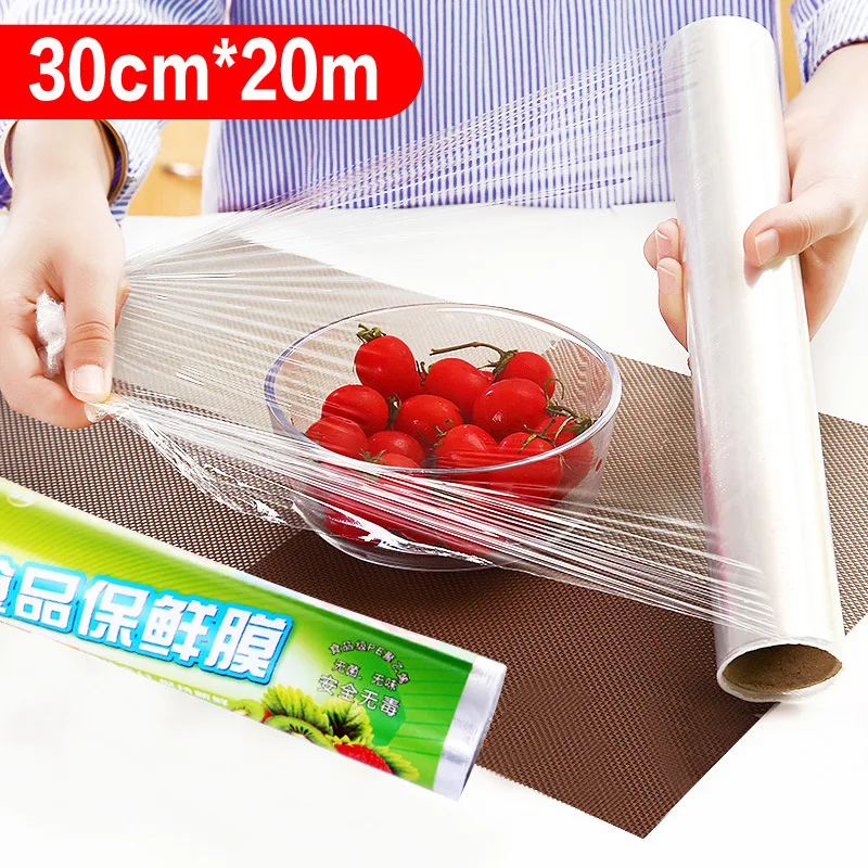 1PC PE Household Disposable Food Cling Film Food Plastic Wrap For Kitchen Refrigerator Vegetable Fruits Food Cling Wrap 30cm*20m
1PC PE Household Disposable Food Cling Film Food Plastic Wrap For Kitchen Refrigerator Vegetable Fruits Food Cling Wrap 30cm*20m