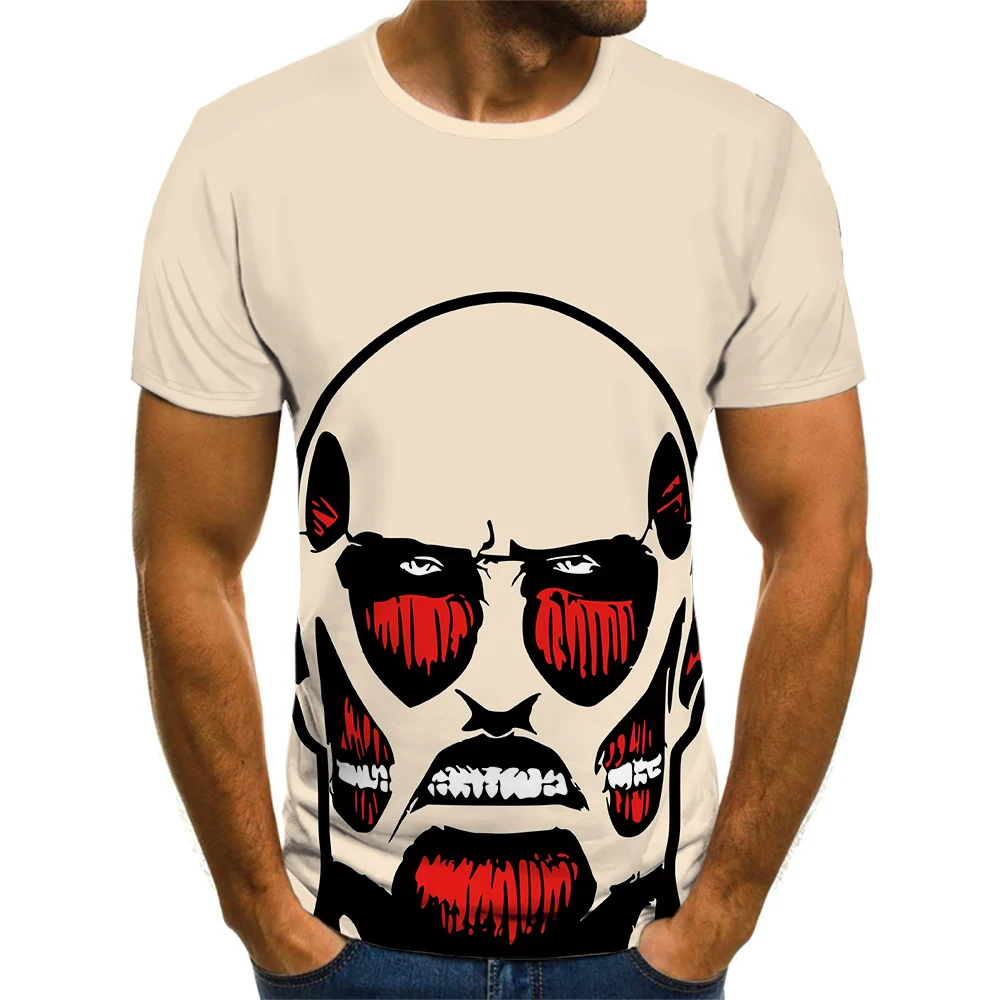 Футболка мужская с круглым вырезом, модная тенниска с мультипликационным гигантским 3D принтом, повседневная майка в стиле Харадзюку, с коро... 
Футболка мужская с круглым вырезом, модная тенниска с мультипликационным гигантским 3D принтом, повседневная майка в стиле Харадзюку, с коро...