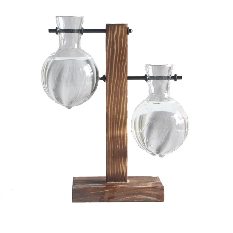 2020 New Crystal ball hydroponic plant vase flower pot transparent vase wooden frame glass desktop plant home bonsai decoration
2020 New Crystal ball hydroponic plant vase flower pot transparent vase wooden frame glass desktop plant home bonsai decoration